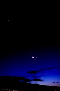 Five Planets and Moon, May 14